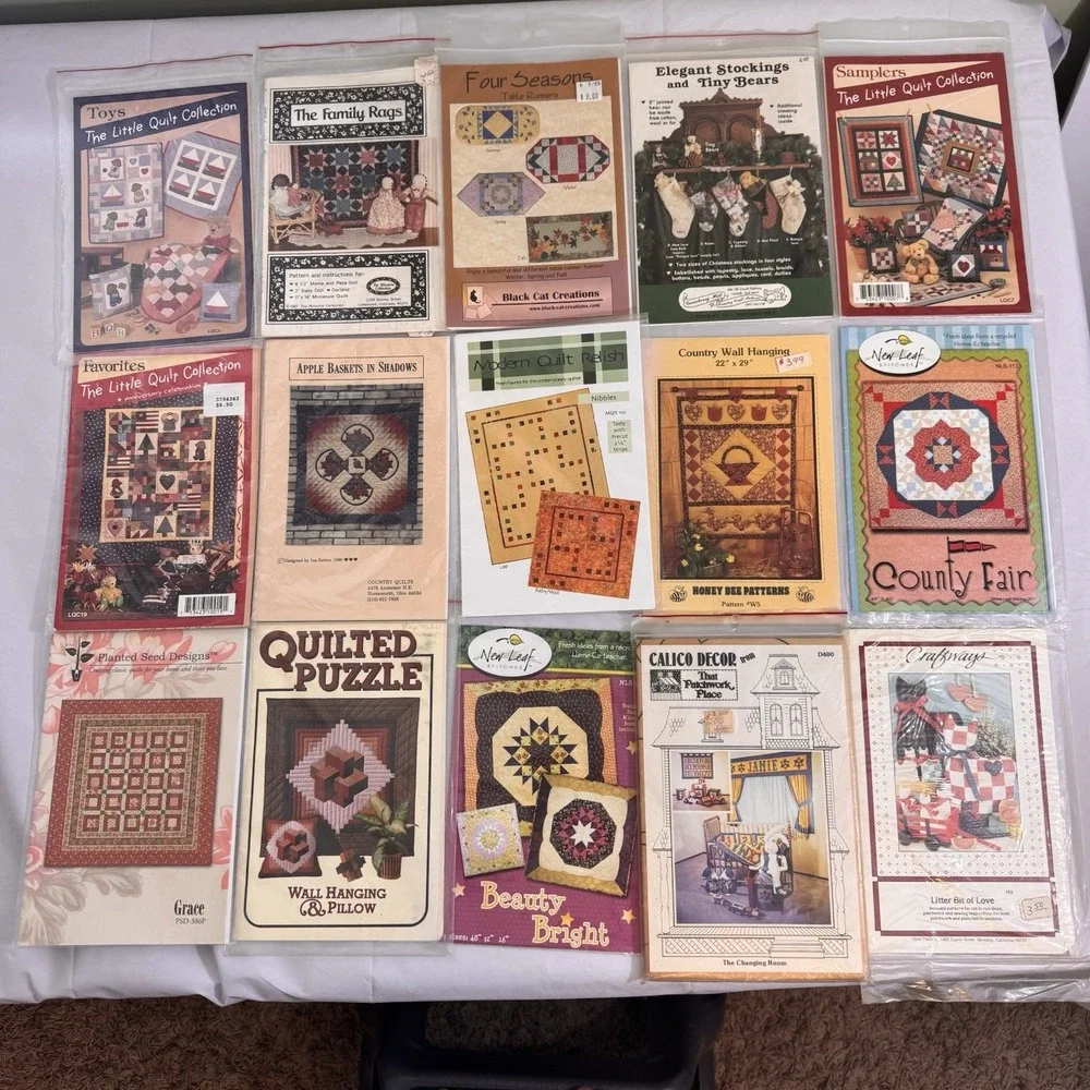 Vintage‎ Quilt Patterns And Projects 15 Patterns In Lot Grandmothers Collection